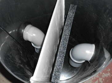 Peskolov s pralnim filtrom